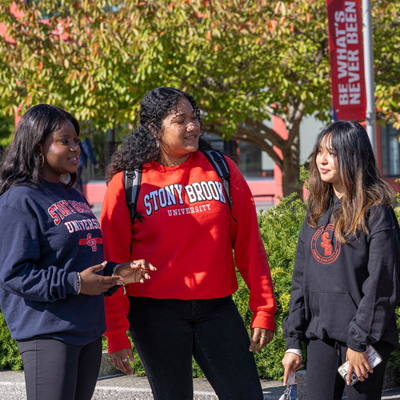 SBU students on campus
