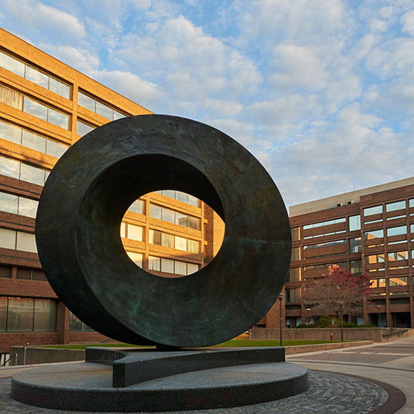 umbilic torus in front of the physics building
