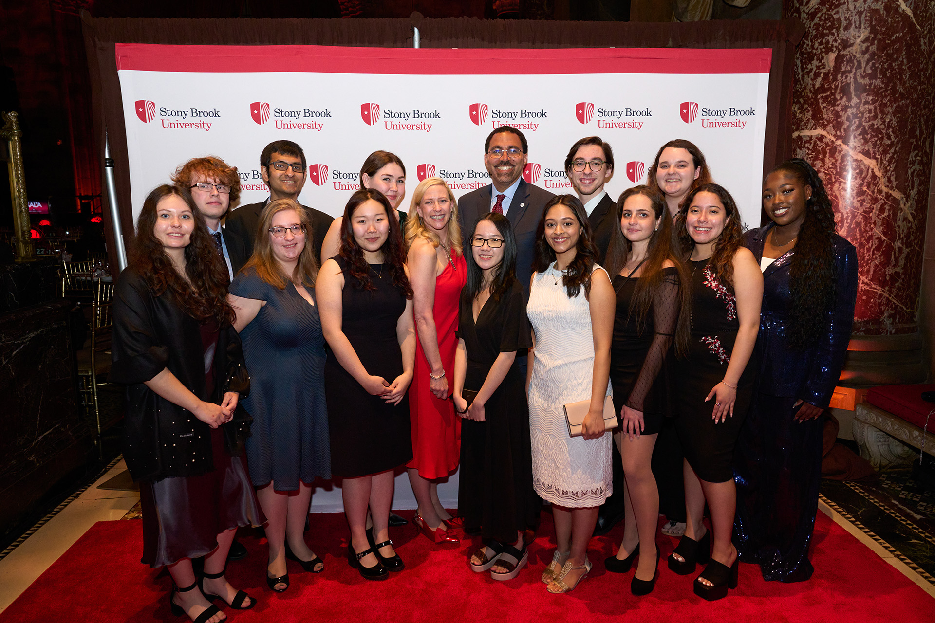 Group of gala attendees