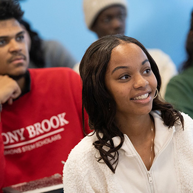 2 students listening