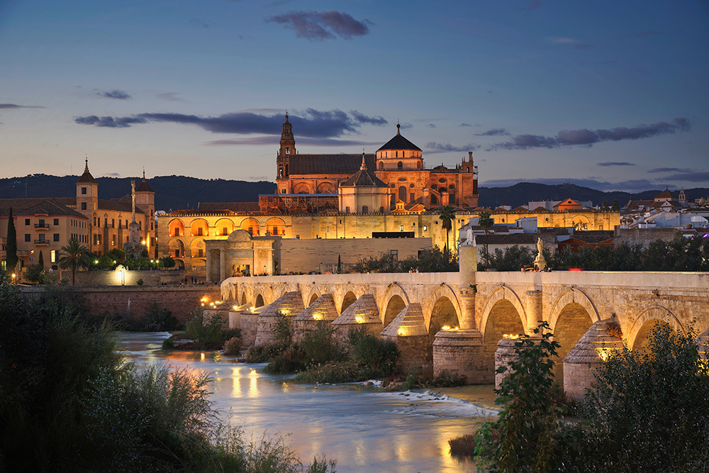 Beautiful evening image of the city of Andulucia Spain