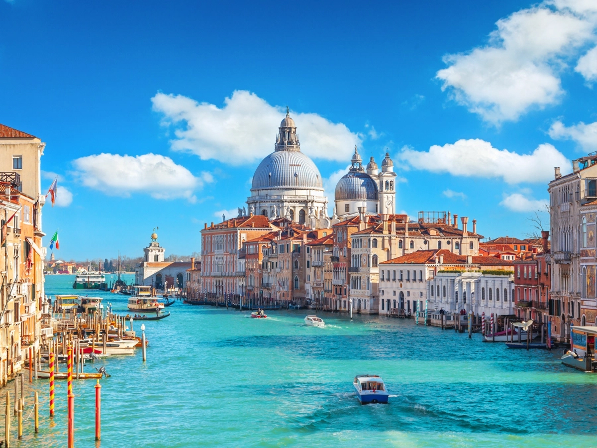 Aerial image of Venice