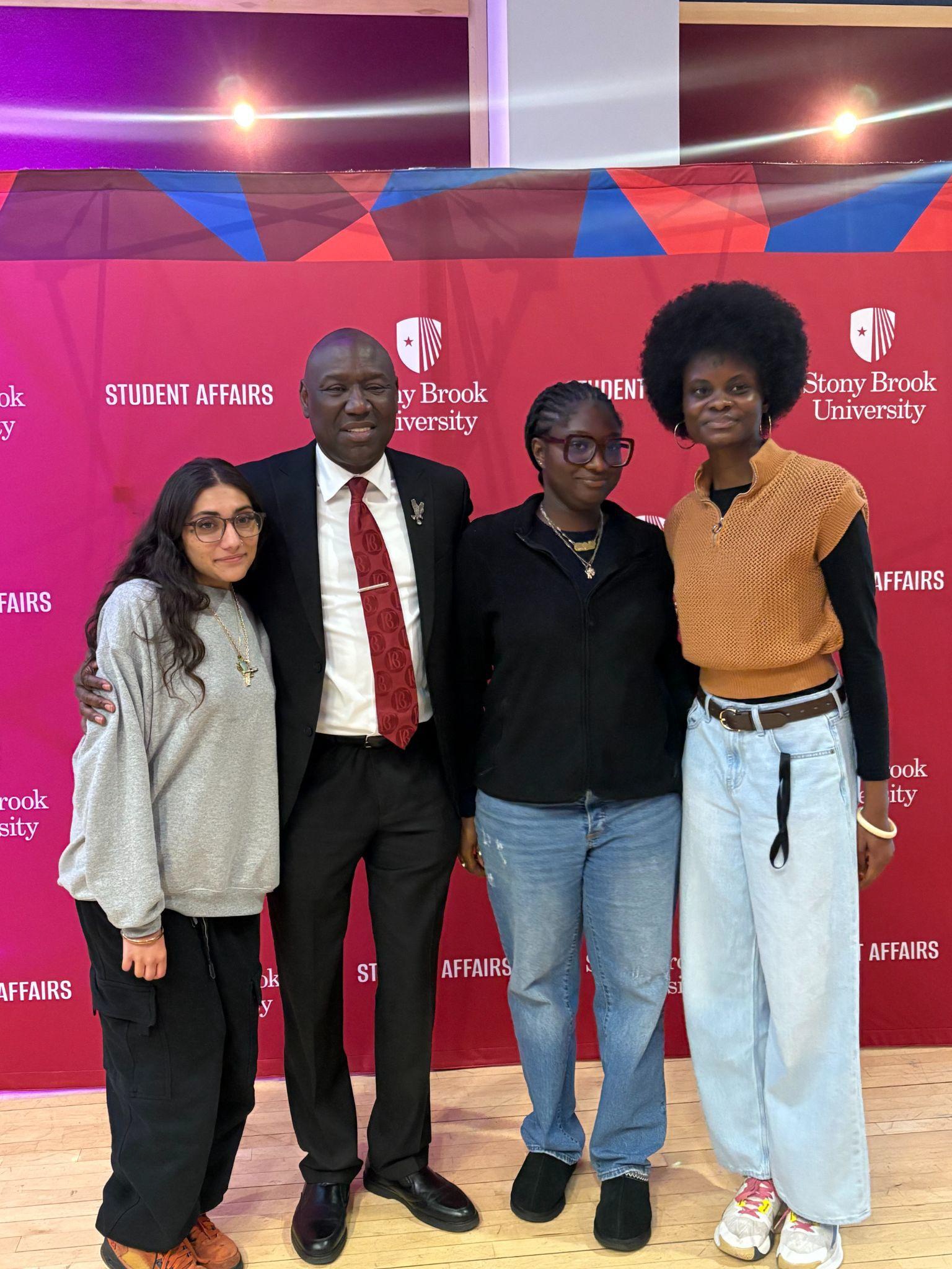 Angelina Mancini, Ben Crump, Esq. Destiny Gbor and Adejumoke Ademiluyi 