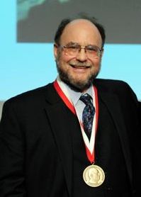 Fred L. Bookstein wearing his medal
