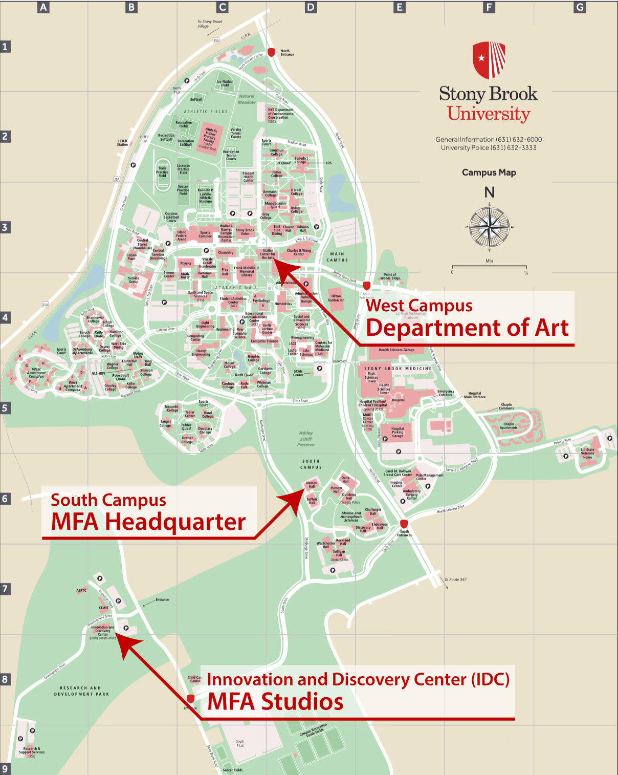 SBU Campus Map 2026