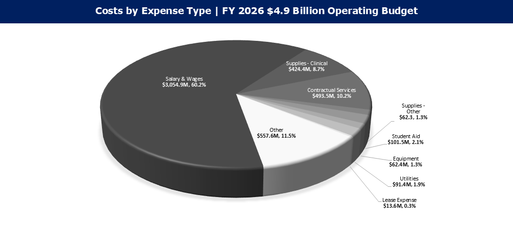 FY 2026 Expenses Costs by Expense Type