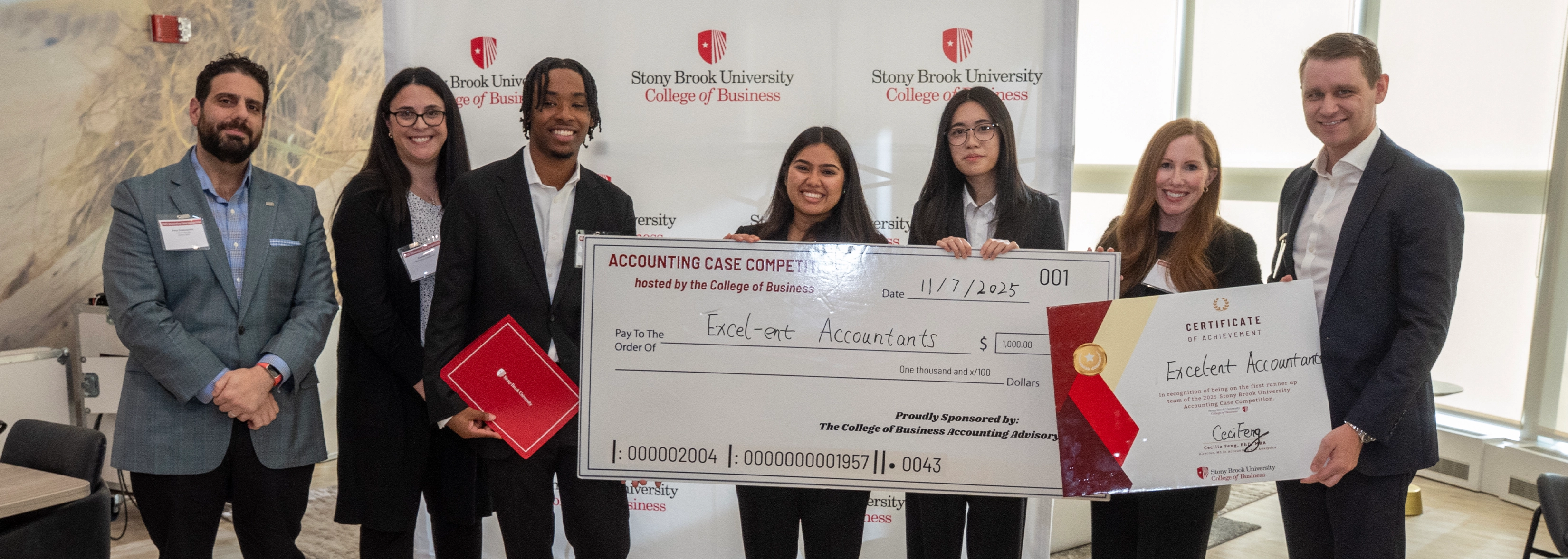 SUNY Stony Brook University College of Business Accounting Students at the Accounting Case Competition