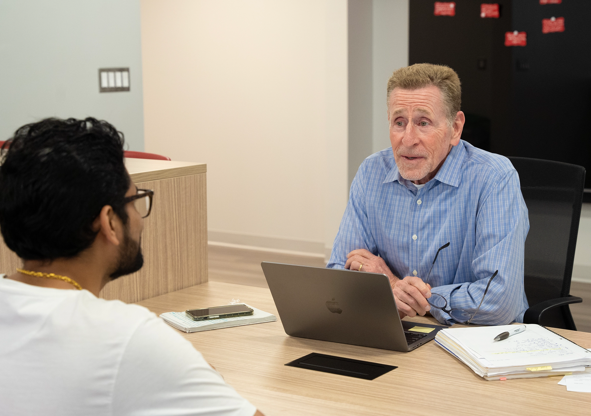 career coach meeting with a student