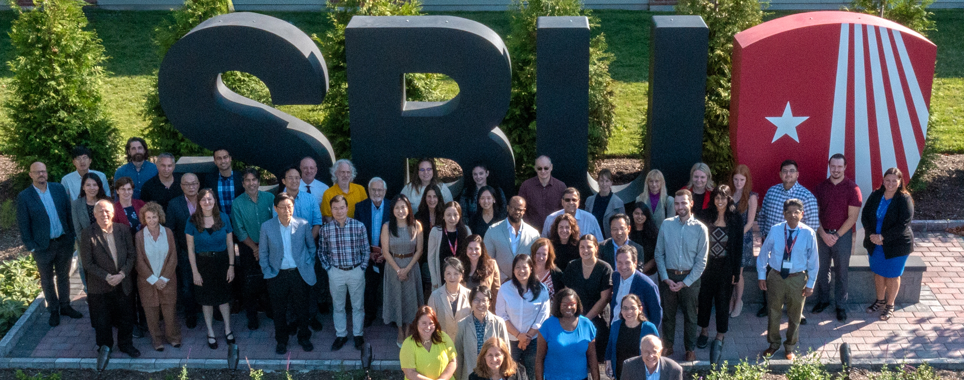 group photo of all faculty and staff members at the College of Business