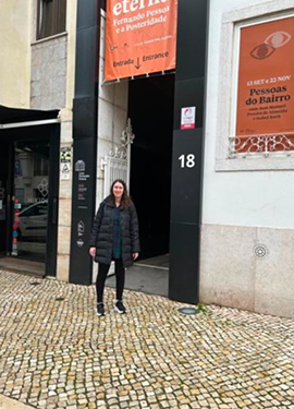Outside of “Casa Pessoa,” and another plaque outside where Pessoa lived