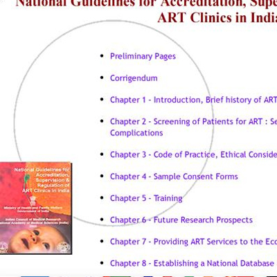Screenshot of ART Regulation Bill 2005, retrieved from Digital Indian Parliament Library, New Delhi, India. June 2021