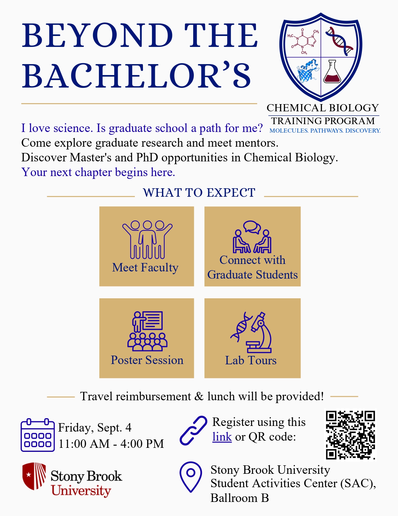 flyer for CBTP event on Sepetember 4th 2026 at SBU