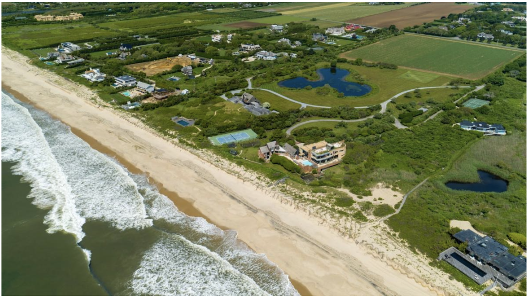aerial shot of a sea shore