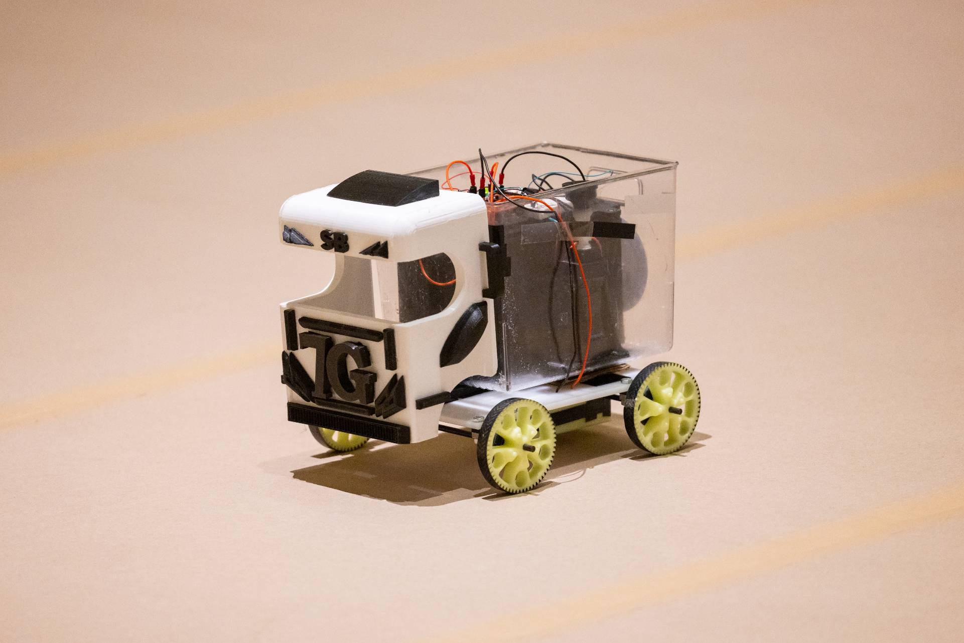 A small toy car.