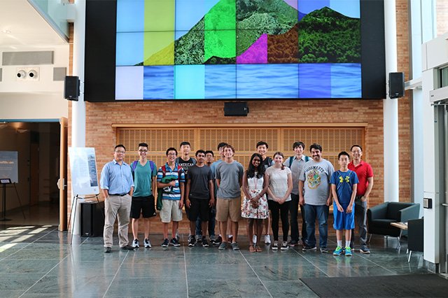 Computer Science and Informatics Summer Research Program A group of 15 students smiling