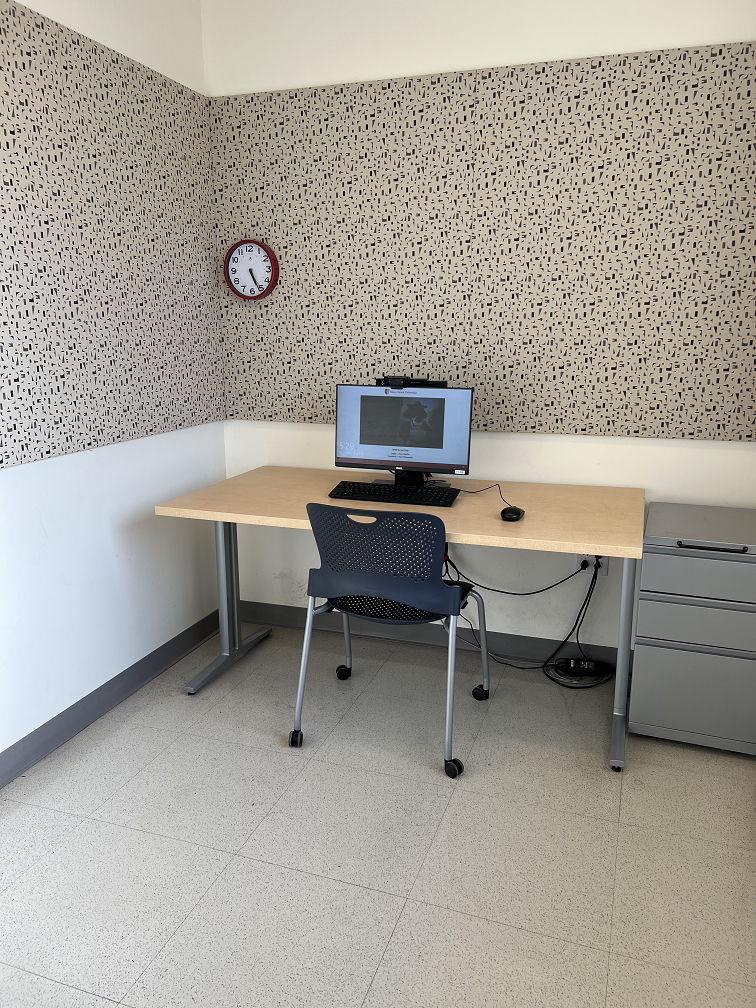 private room in the testing center