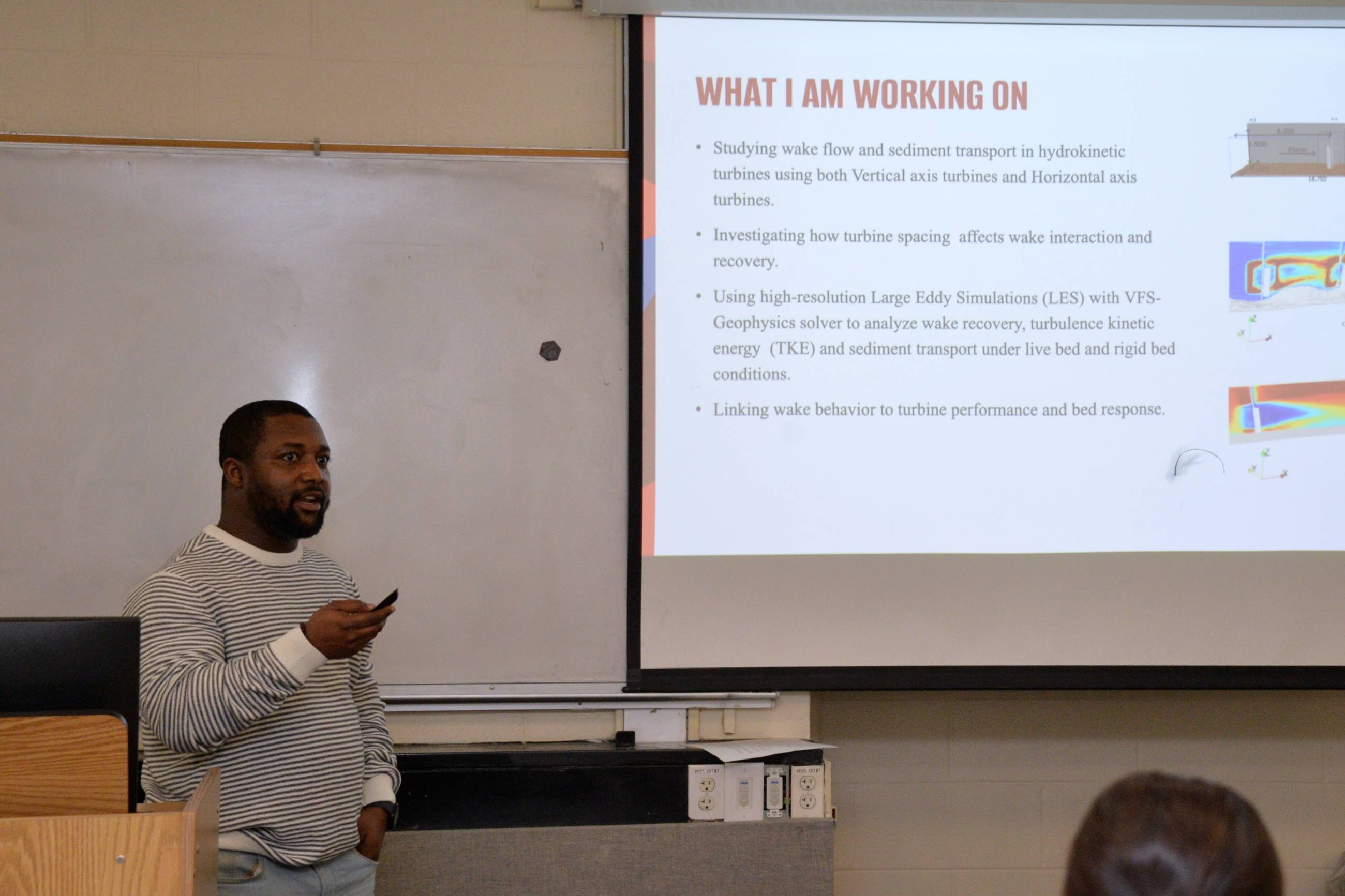 Gabriel Narh presenting at 2026 CIV Grad Symposium