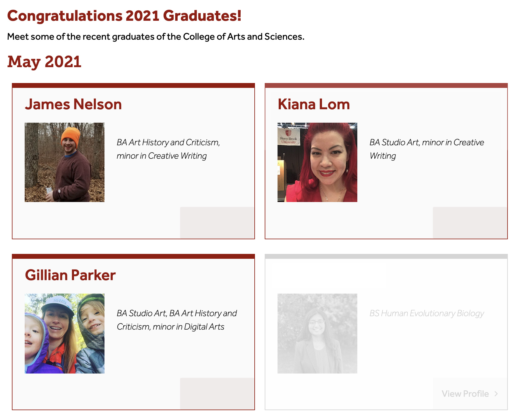 James Nelson, Kiana Lom, Gillian Parker