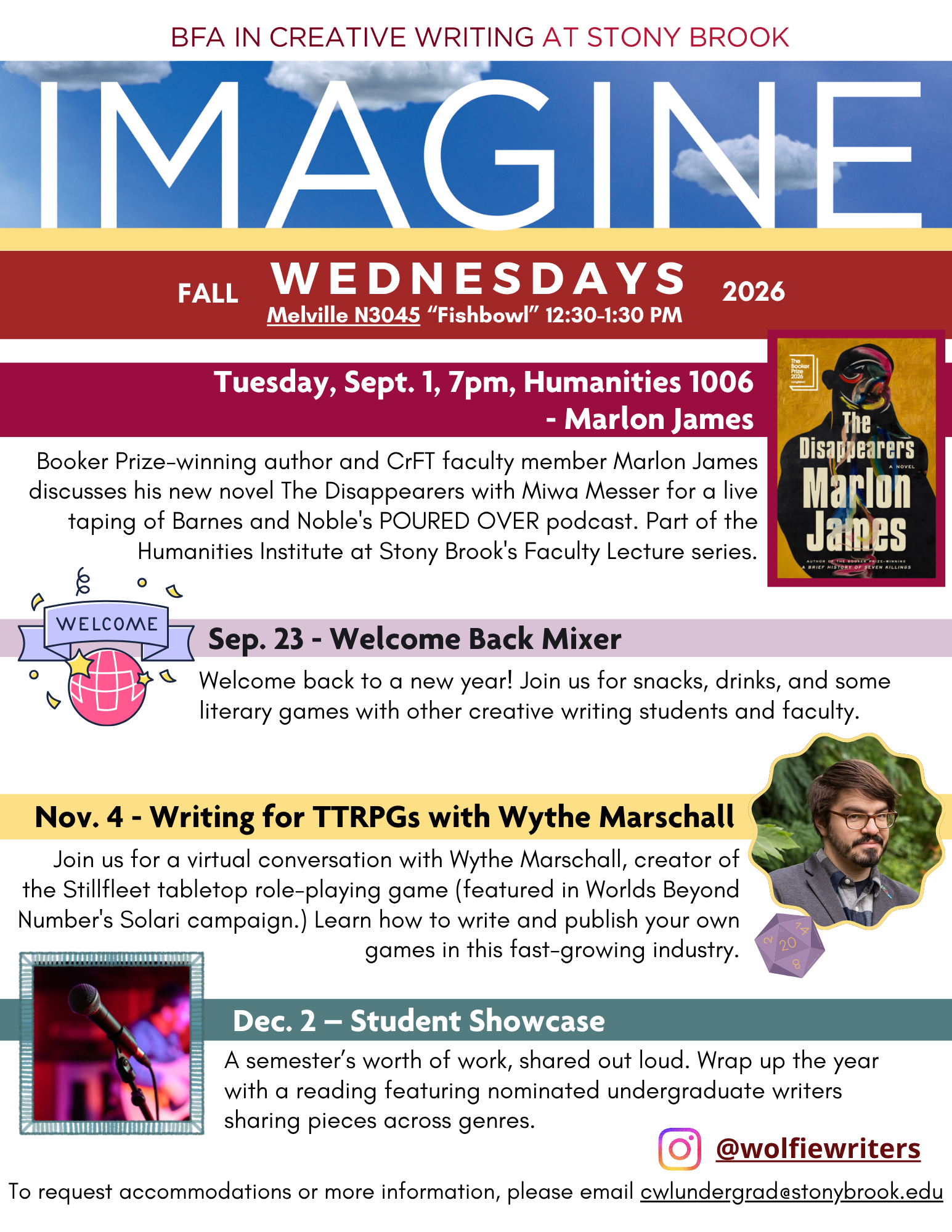 IMAGINE Fall 2026 flyer