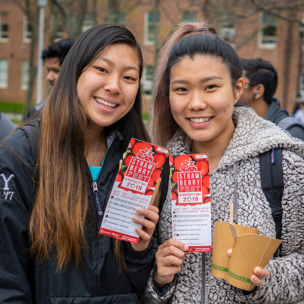 Students at Strawberry Festival