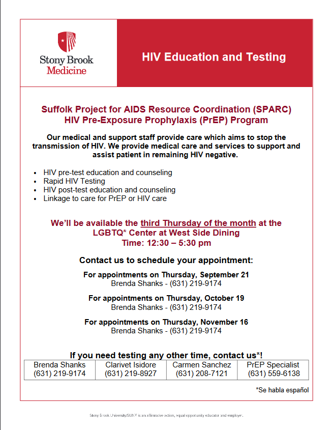 Fall 2023 SPARC Testing Flyer