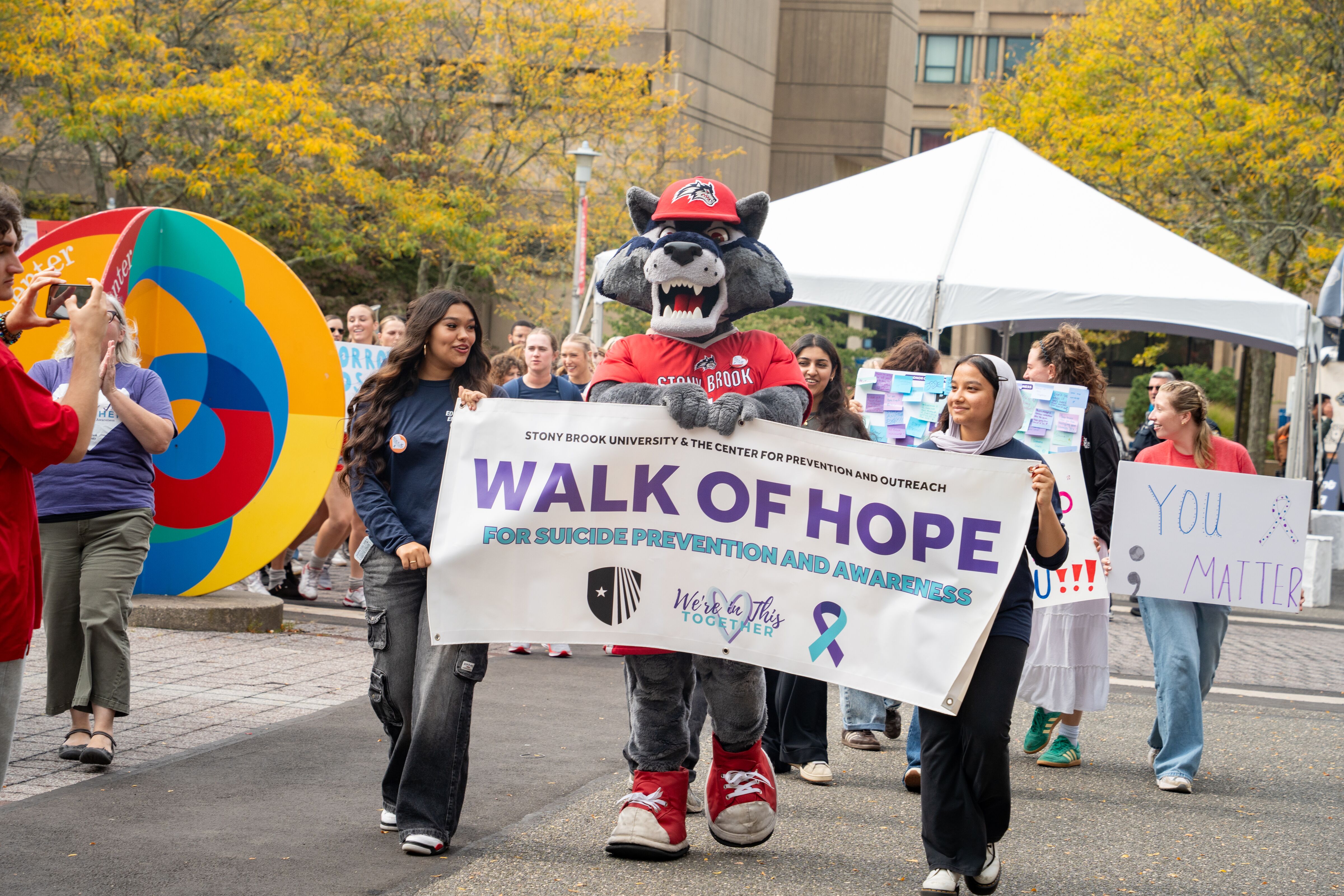 wolfie and walk of hope image