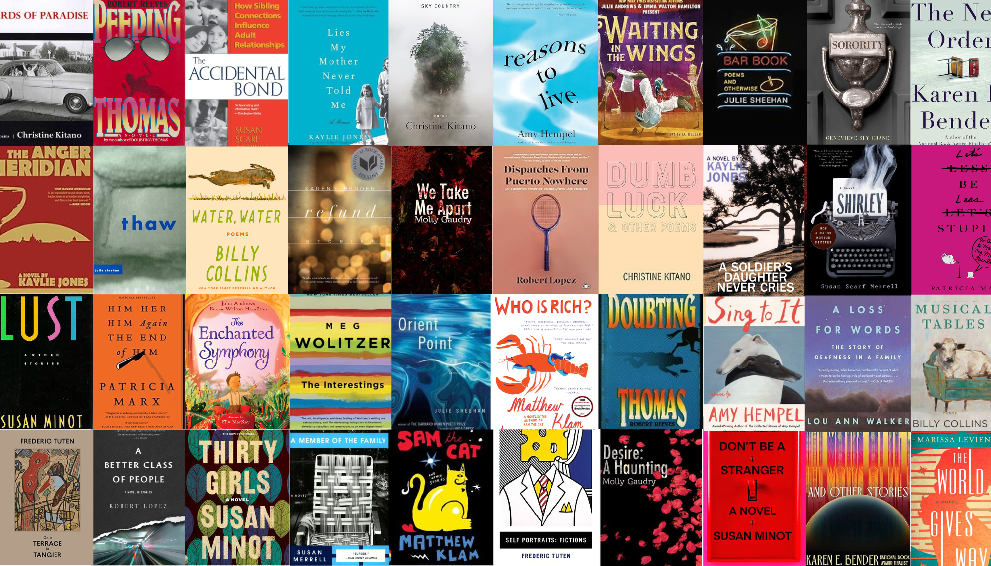 book cover collage