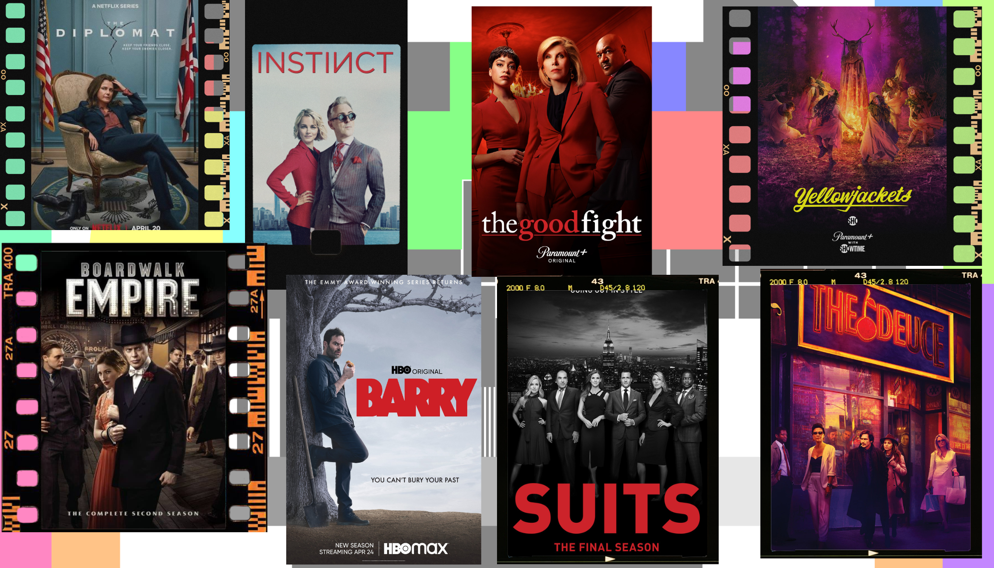 Some shows our alumni have written for include: Netflix's "The Diplomat", "Instinct", "Boardwalk Empire", HBO's "Barry", Paramount's "The Good Fight" and "Yellowjackets", "Suits", and "The Deuce"