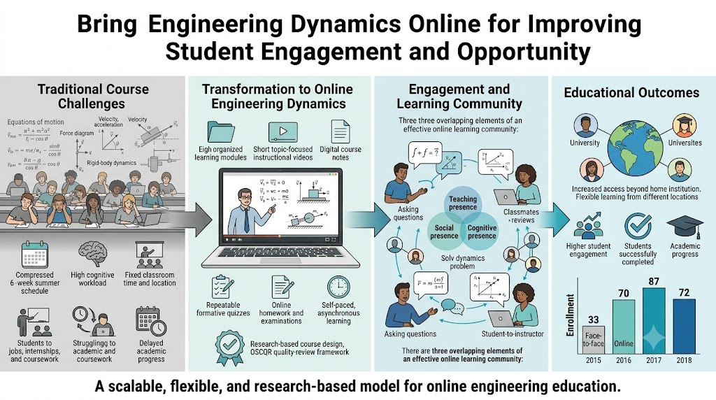 Bringing Engineering Dynamics Online for Improving Student Engagement and Opportunity