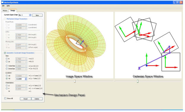 Interactive Dimensional Synthesis and Motion Design of Planar 6R Closed Chains via Constraint Manifold Modification