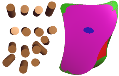 On the Exact Computation of the Swept Surface of a Cylindrical Surface Undergoing Two-Parameter Rational Bezier Motions