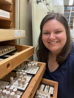 Megan Wyatt at the Natural History Museum of Los Angeles County for her research on fossil rats.