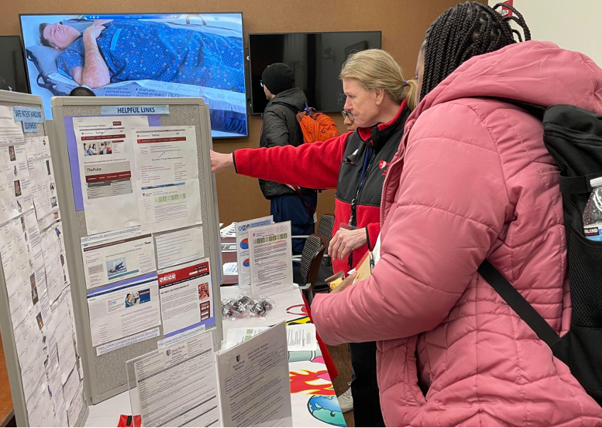 people at EH&S safety event