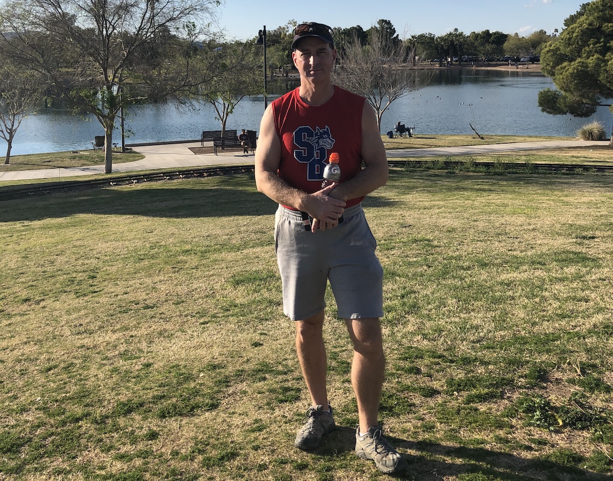 Steve Shelby standing in a field