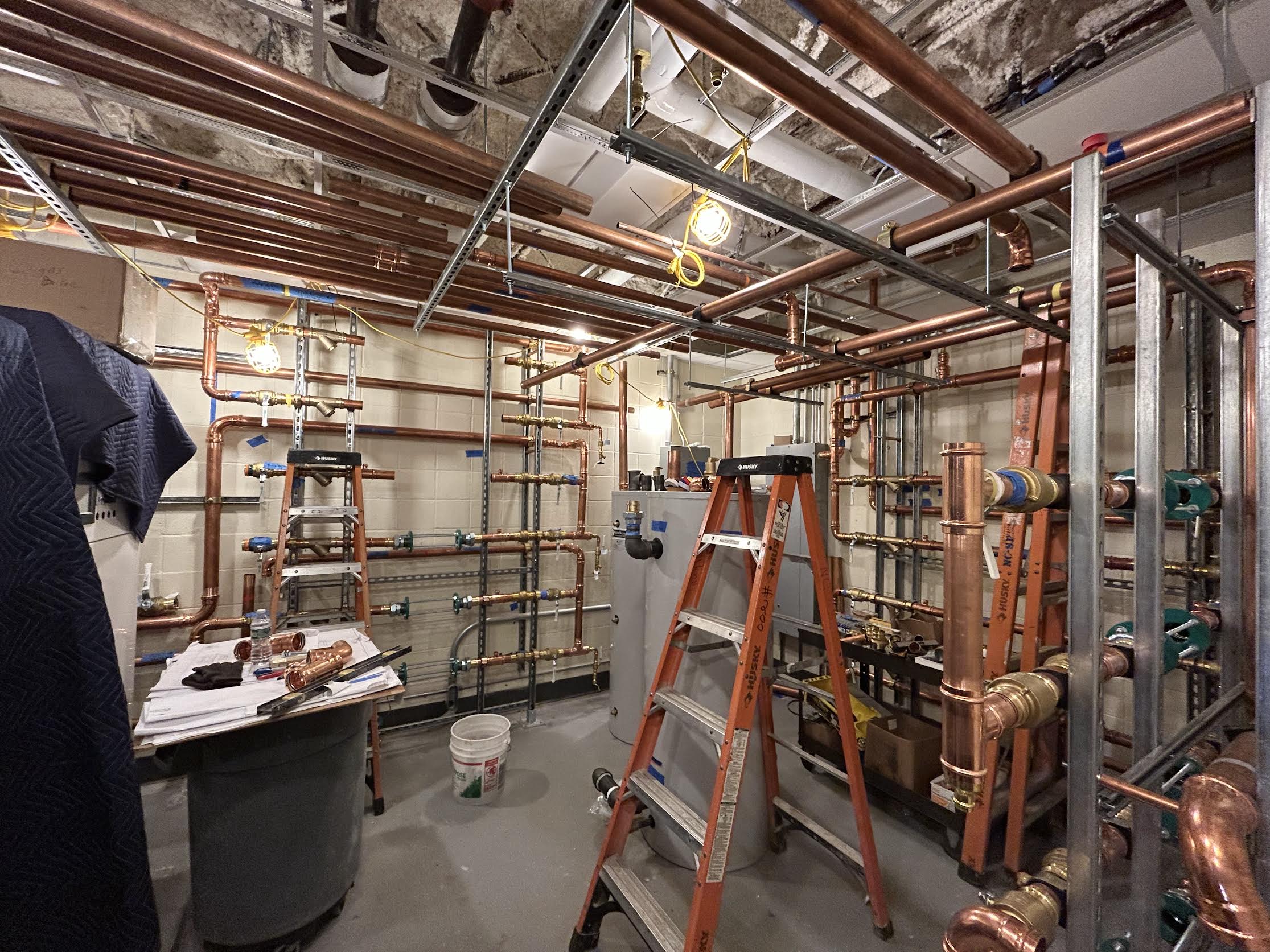 photo of new boiler in southampton hall