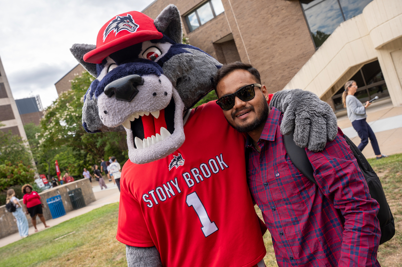 wolfie and student
