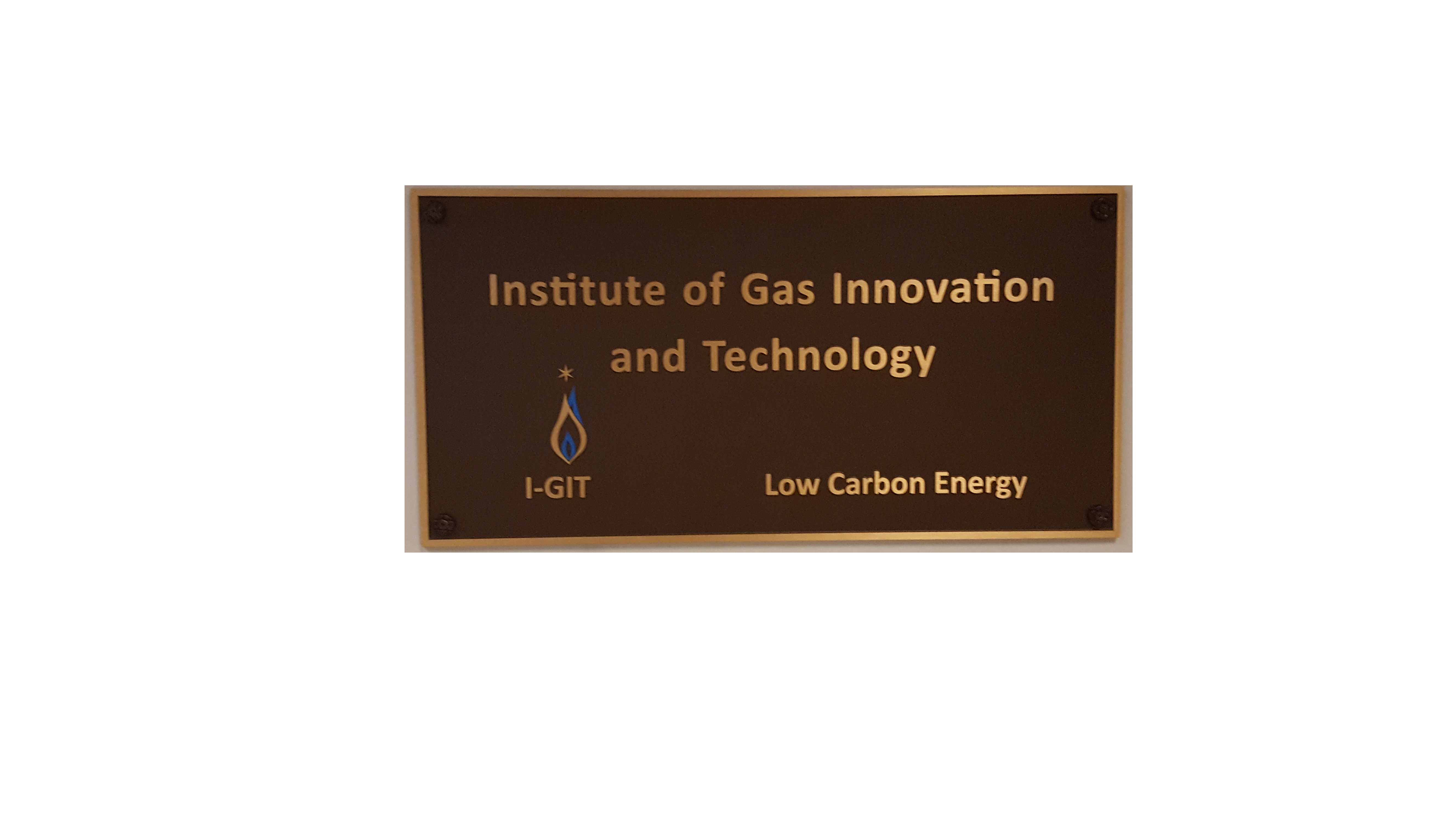 Institute of Gas Innovation and Technology. I-GIT. Low Carbon Energy