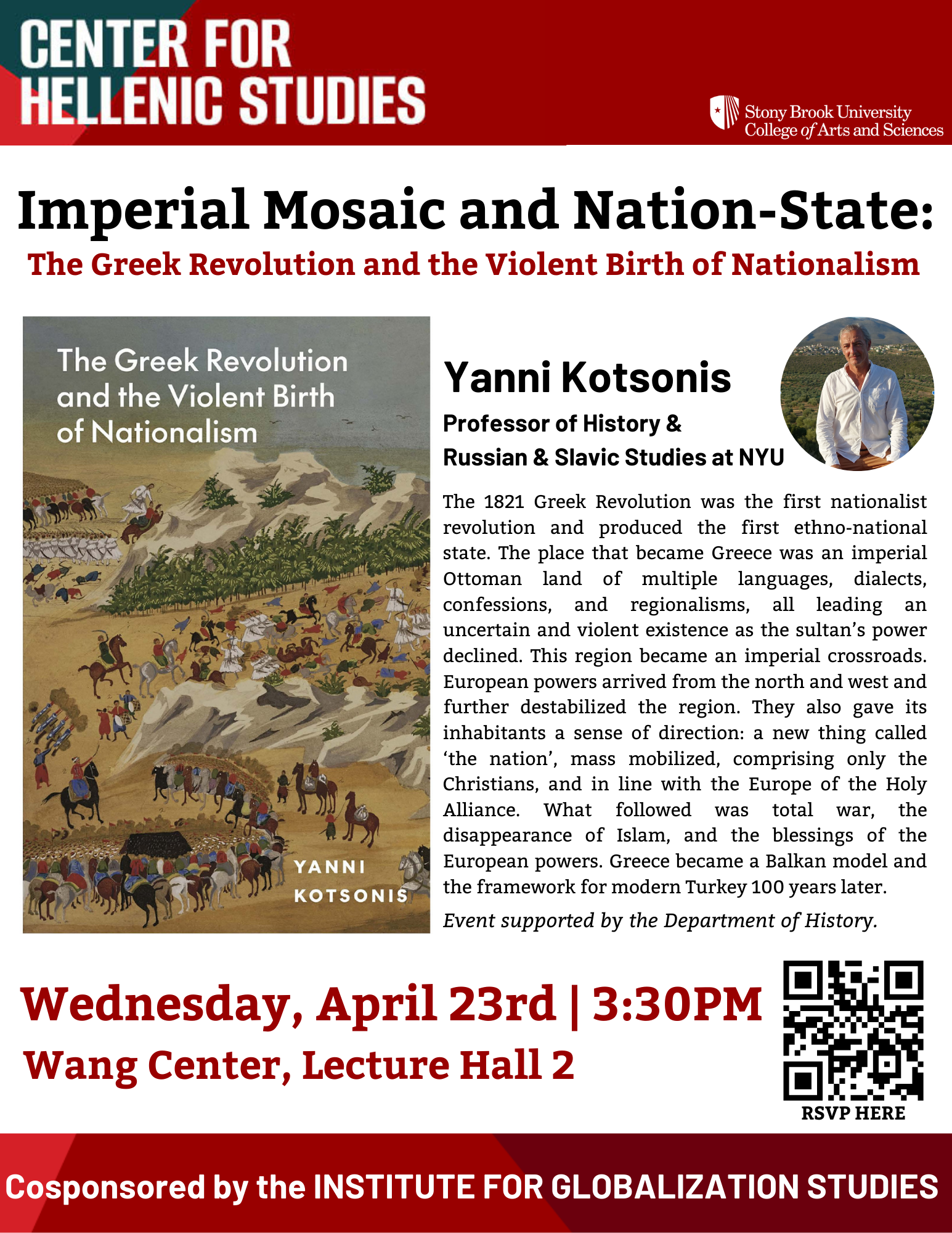 Imperial Mosaic and Nation State lecture flyer