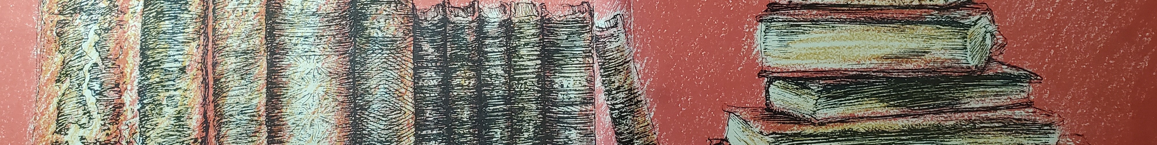 Drawing of books