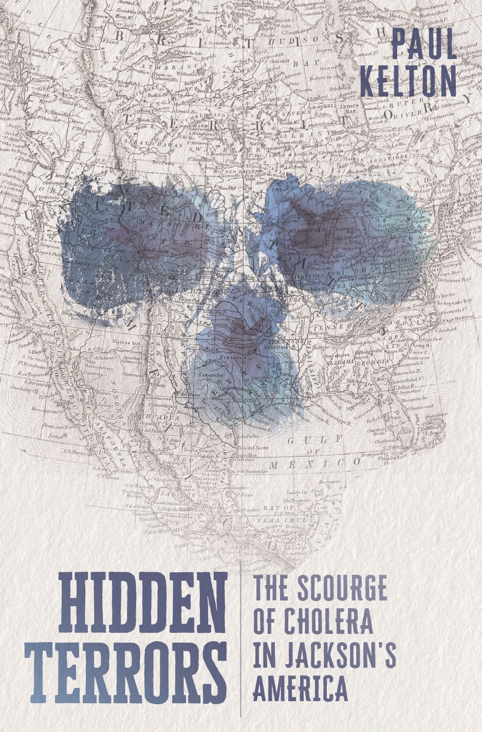 Book cover with graphics overlaid on map