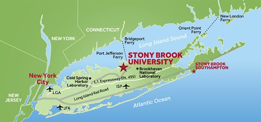 a map of stony brook
