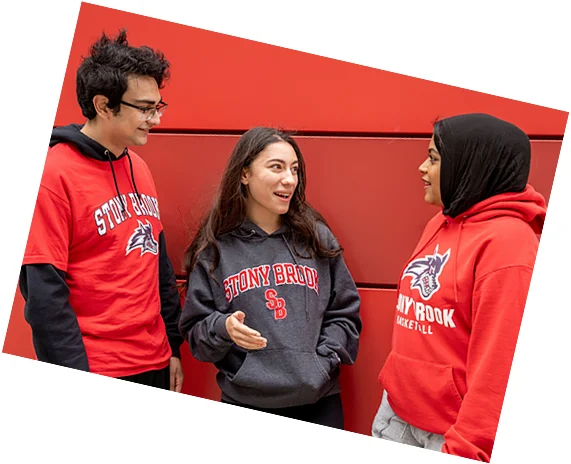 Student taking a selfie with others