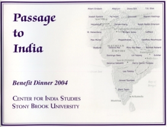Image of a brochure that says "Passage to India"