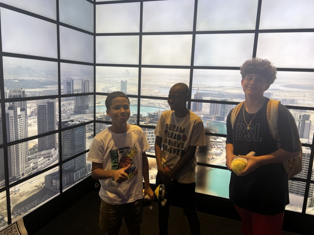 three students in Reality Deck