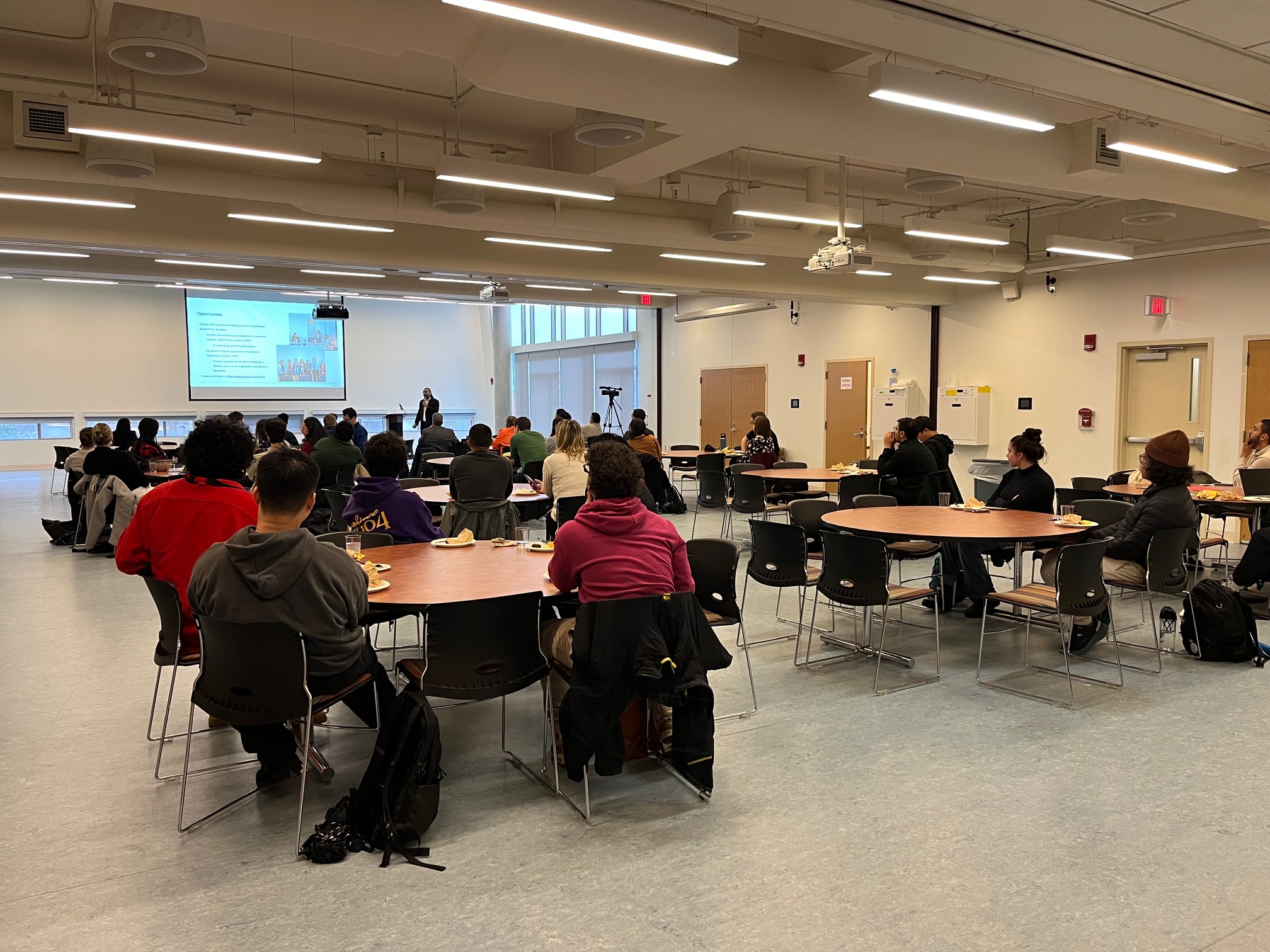 Stony Brook students at SPIR lunch & Learn