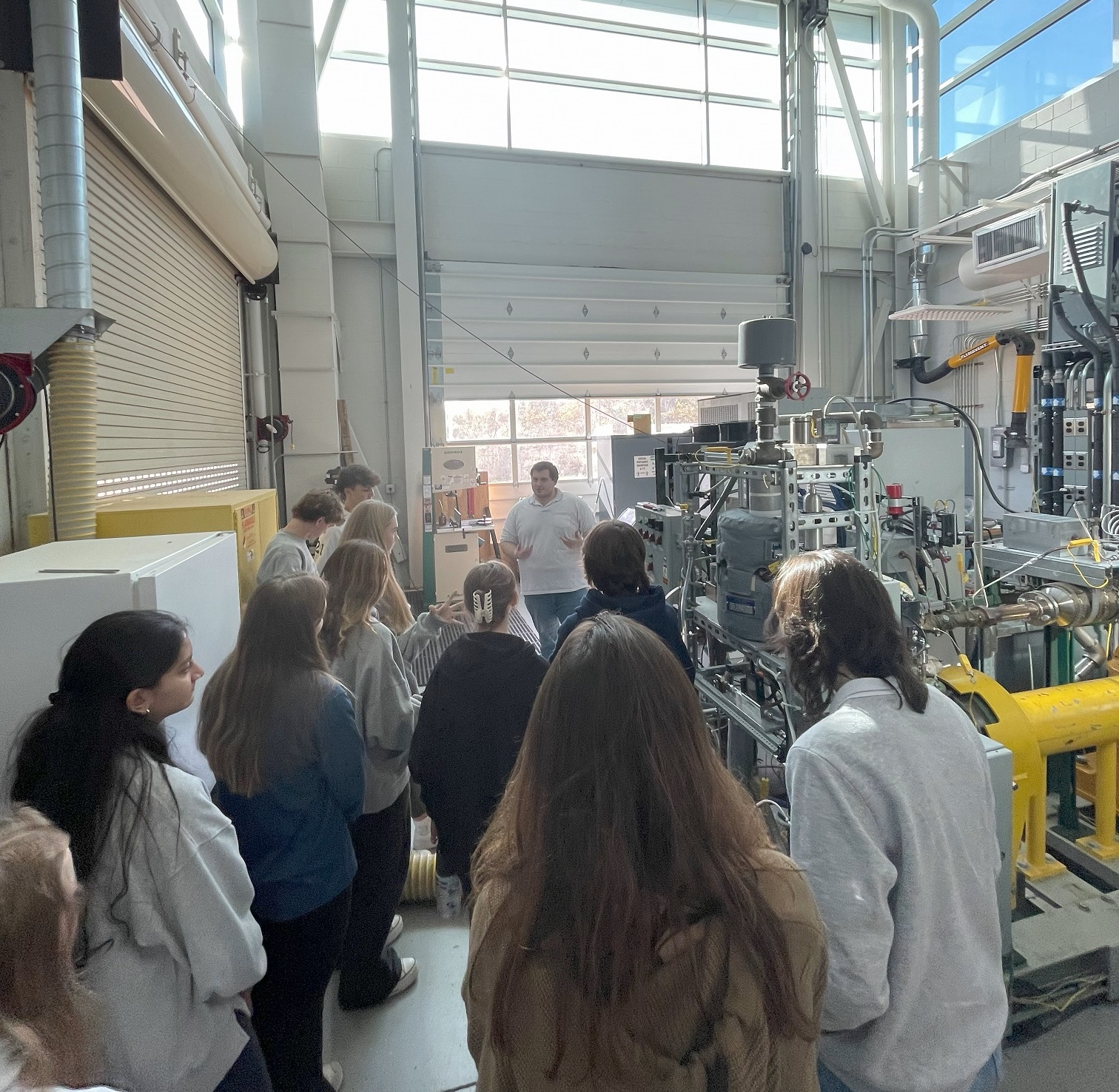 West Hampton High school students at AERTC