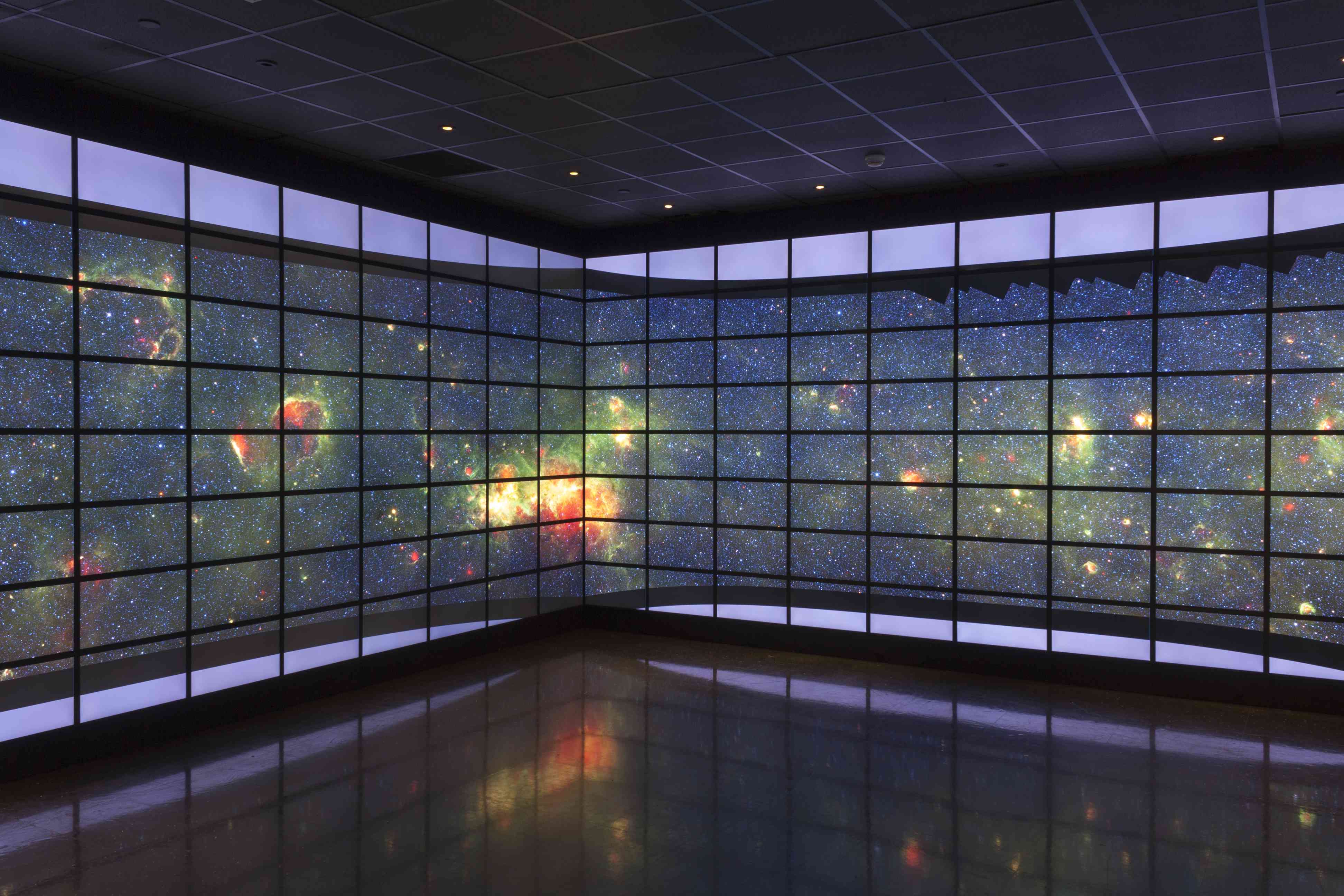 Nasa galaxy image display in CEWIT Reality Deck