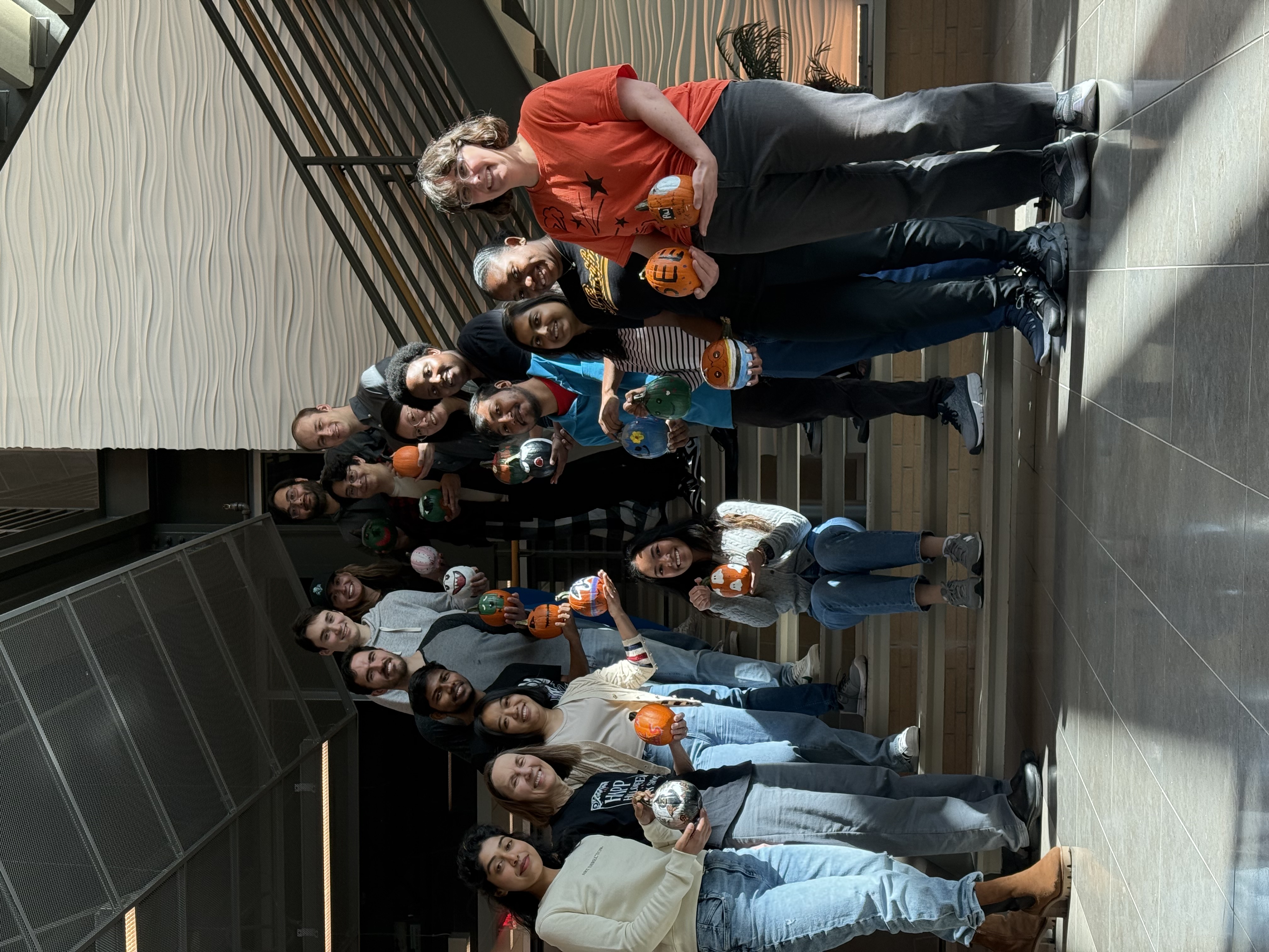 Group of people on the stairs