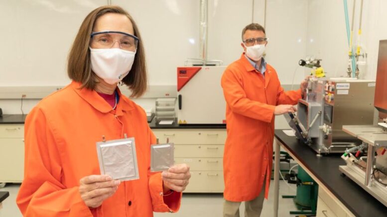Two people in the lab