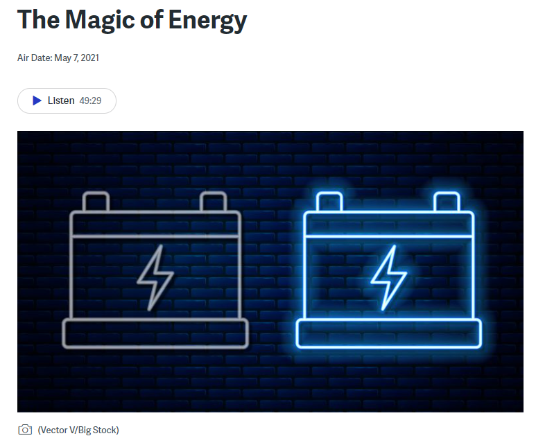 Screenshot that says "Magic of Energy"